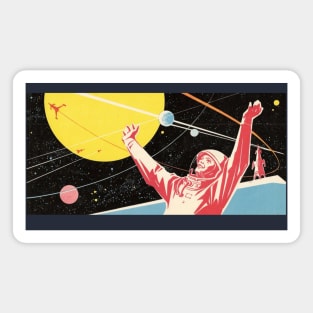 Retro 60s Space Age illustration Magnet